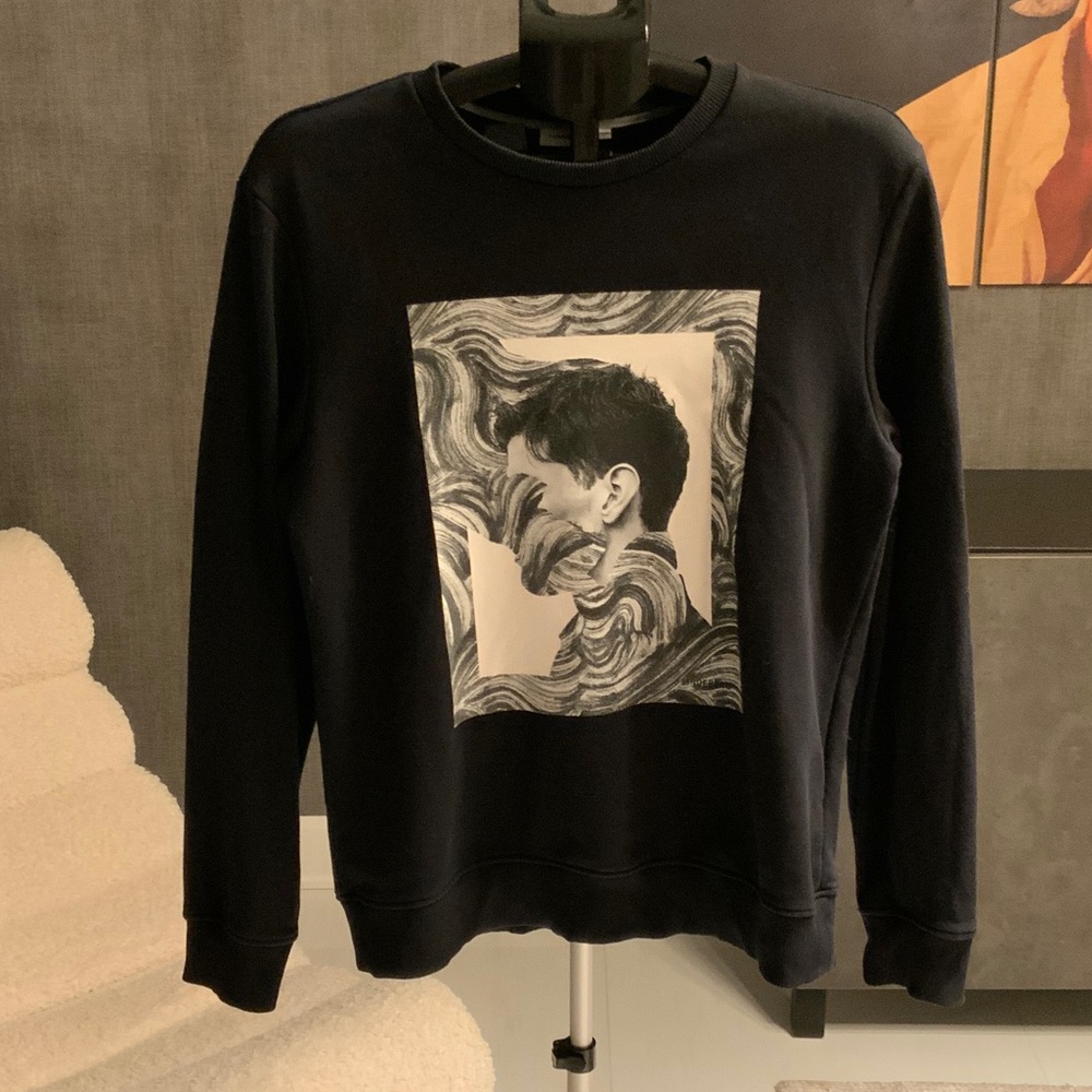 J. Lindeberg men Black crew neck sweatshirt - M